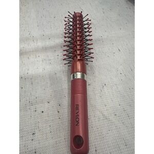 VTG Revlon Round Barrel Hair Brush Pink Detailing Styling Tool